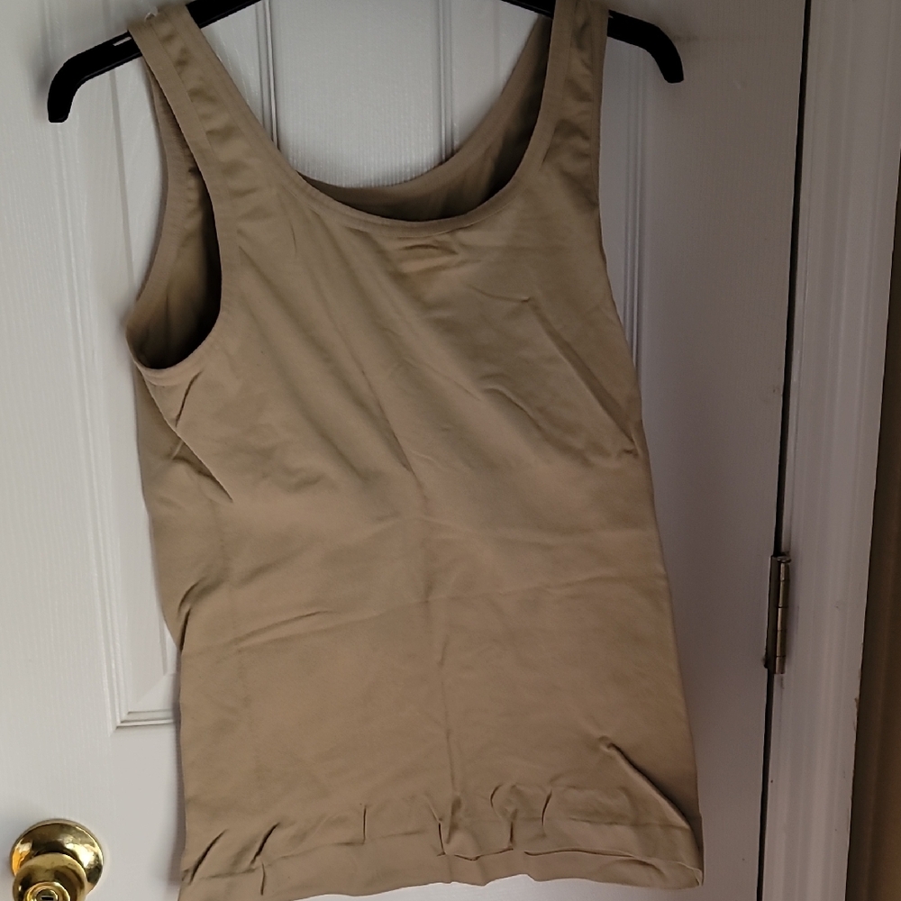 Women's Tan Sleeveless Top